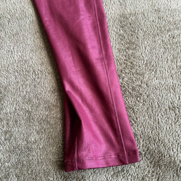 Wild Fable Faux Leather Jumpsuit, Burgundy, Size Large - Picture 6 of 13